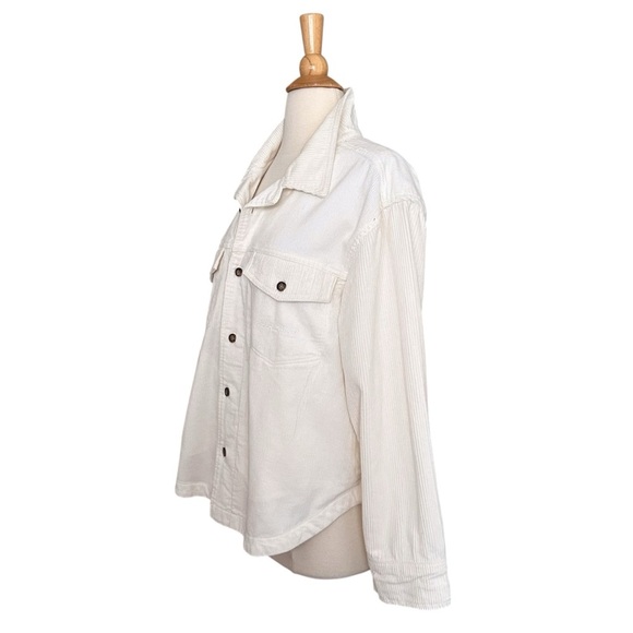 RIP CURL Stevie Cord Cream Shirt Coastal Cowgirl Surfer Style Shacket Size M NWT - Picture 5 of 15
